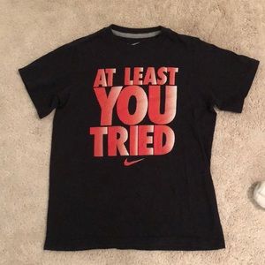 NIKE swoop neck cotton t shirt short sleeve NWOT